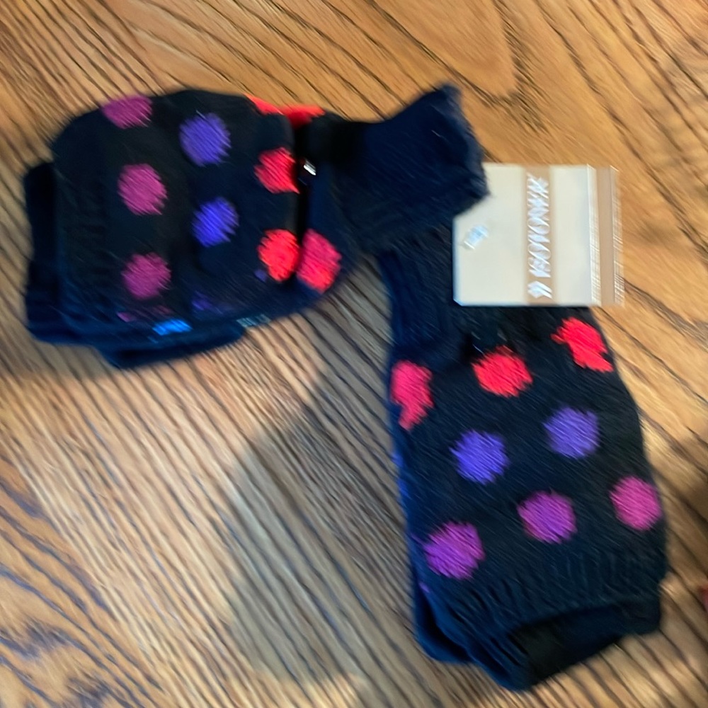 New isotoner flip-top mittens with fleece lining